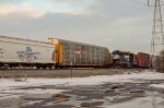 NS GP38-2 Locomotive making moves in the yard